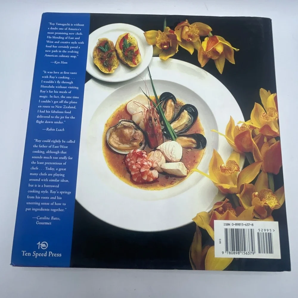 Roy Yamaguchi Feasts from Hawaii Cookbook Hardcover 1995 Fusion Recipes 1st Ed.